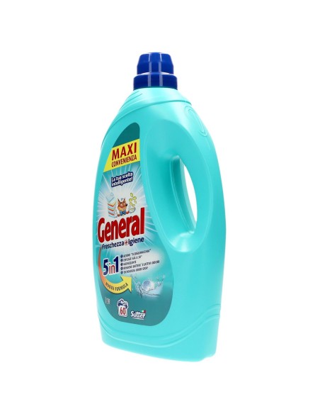 General Detersivo Lavatrice Liquido 60 Lavaggi 2700ml - Igienizzante